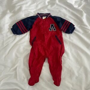 Vintage 90s Adidas Three Stripe Adidas State‎ Long Sleeve Onesie